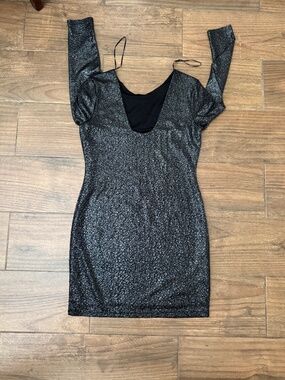 Jennifer Lopez Metallic Cocktail Dress - Large